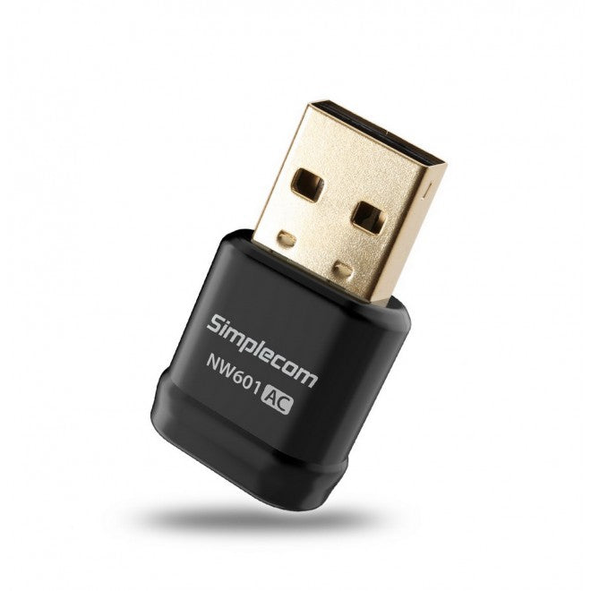 Simplecom NW601 AC600 Mini WiFi Dual Band Wireless USB Adapter Simplecom NW601 AC600 Mini WiFi Dual Band Wireless USB Adapter